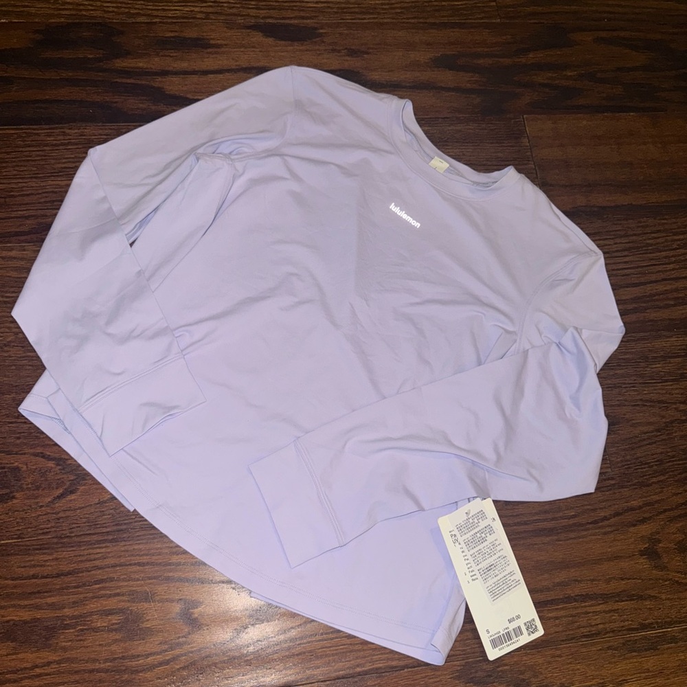 Lululemon Long-sleeve Pace Crush Cross Back UVP graphic shirt
